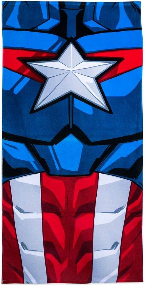 Captain America Beach Towel