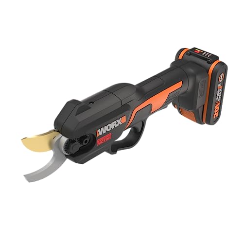 WORX Nitro WG330E   Troncarami a batteria 20 V, taglio senza sforzo grazie all'azionamento elettrico, motore senza spazzole, batteria da 2 Ah e caricatore : Giardino e giardinaggio