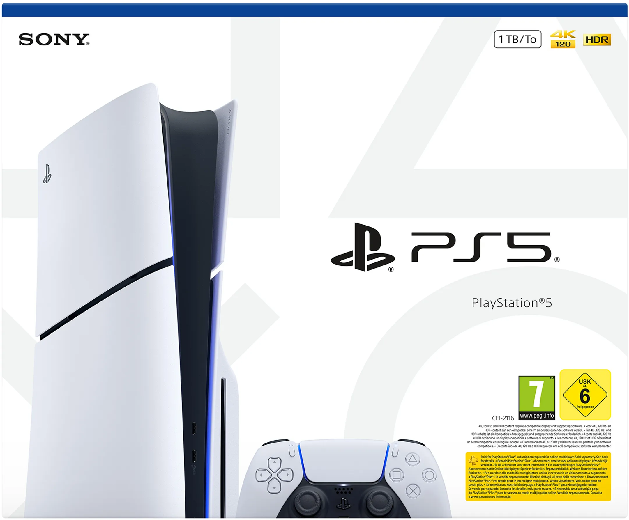 Sony PlayStation 5 Slim Disc - 1TB