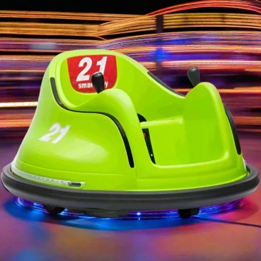 kids Waltzer 12V Electric Ride On Car With Remote Control In Green