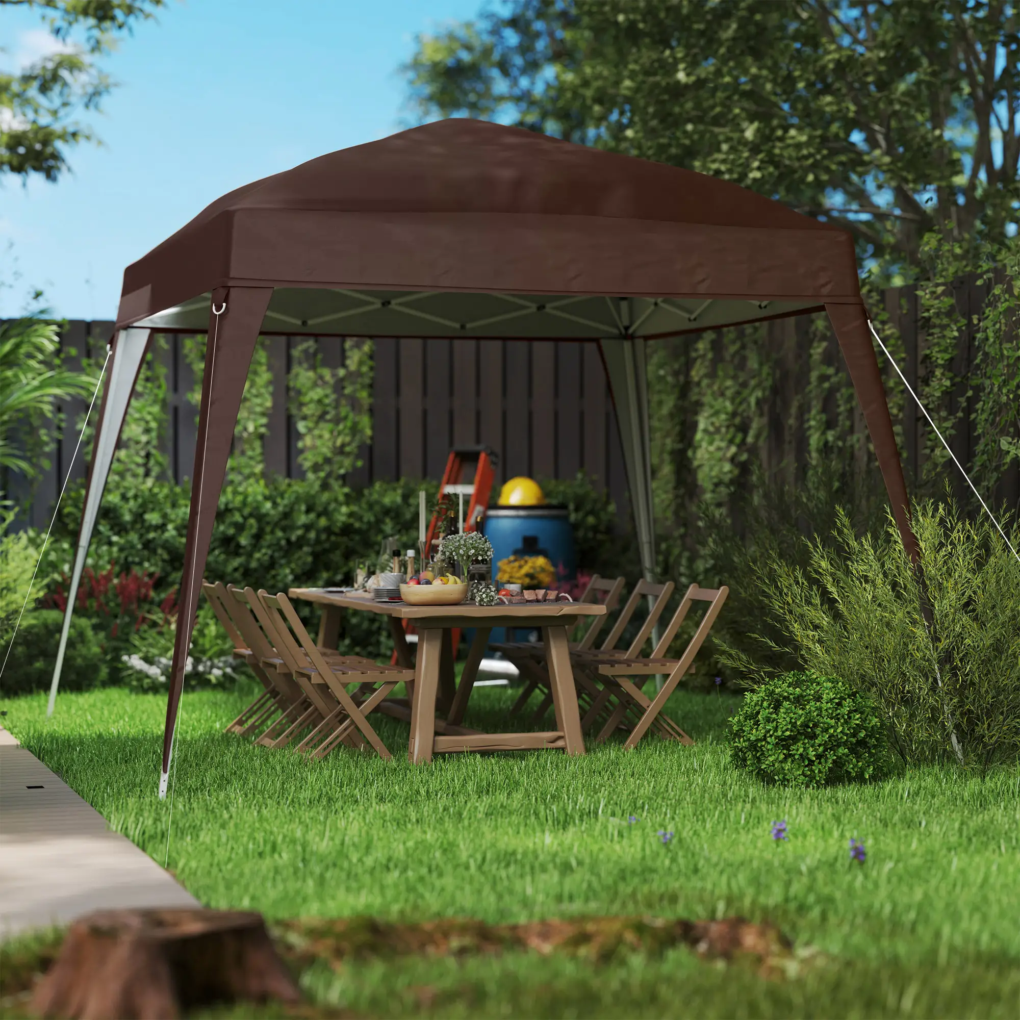 Outsunny Paviljoen Vervangend Dak UV50+ Opvouwbaar