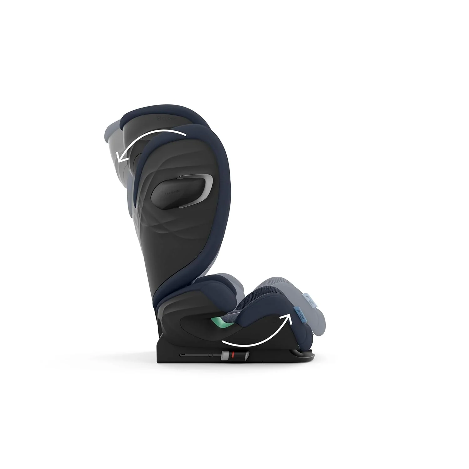 CYBEX Gold Kinder-Autositz Solution G i-Fix, F��r Autos mit und ohne ISOFIX, Ab ca. 3 bis 12 Jahre (100 - 150 cm), Ab ca. 15 bis 50 kg, Lava Grey