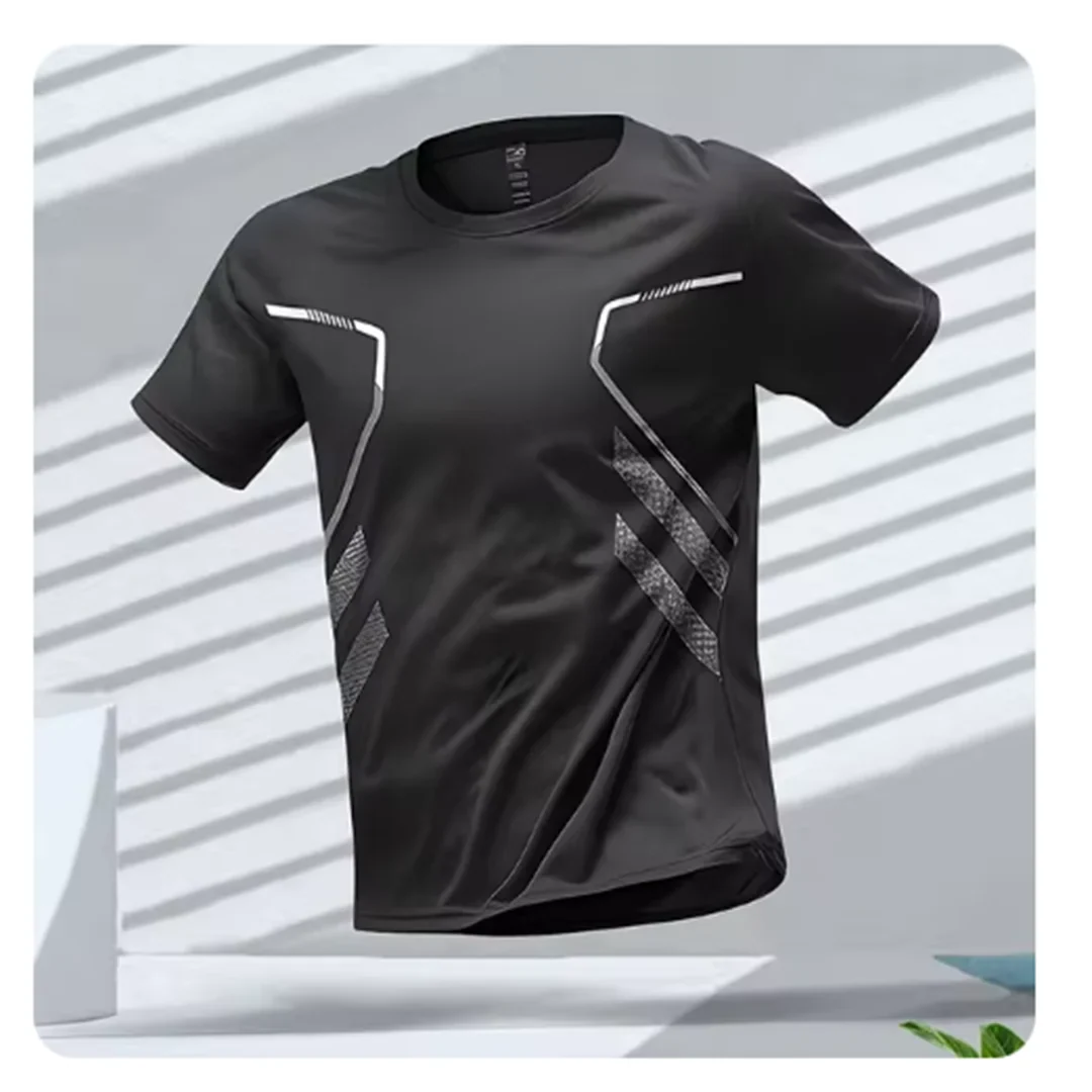 Atmungsaktives Herren Sport T-Shirt f��r Fitness, Laufen und Training