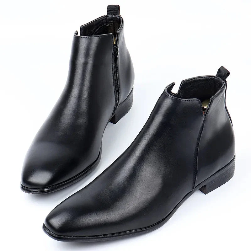 Klassische handgefertigte Chelsea-Stiefel aus Leder f��r Herren