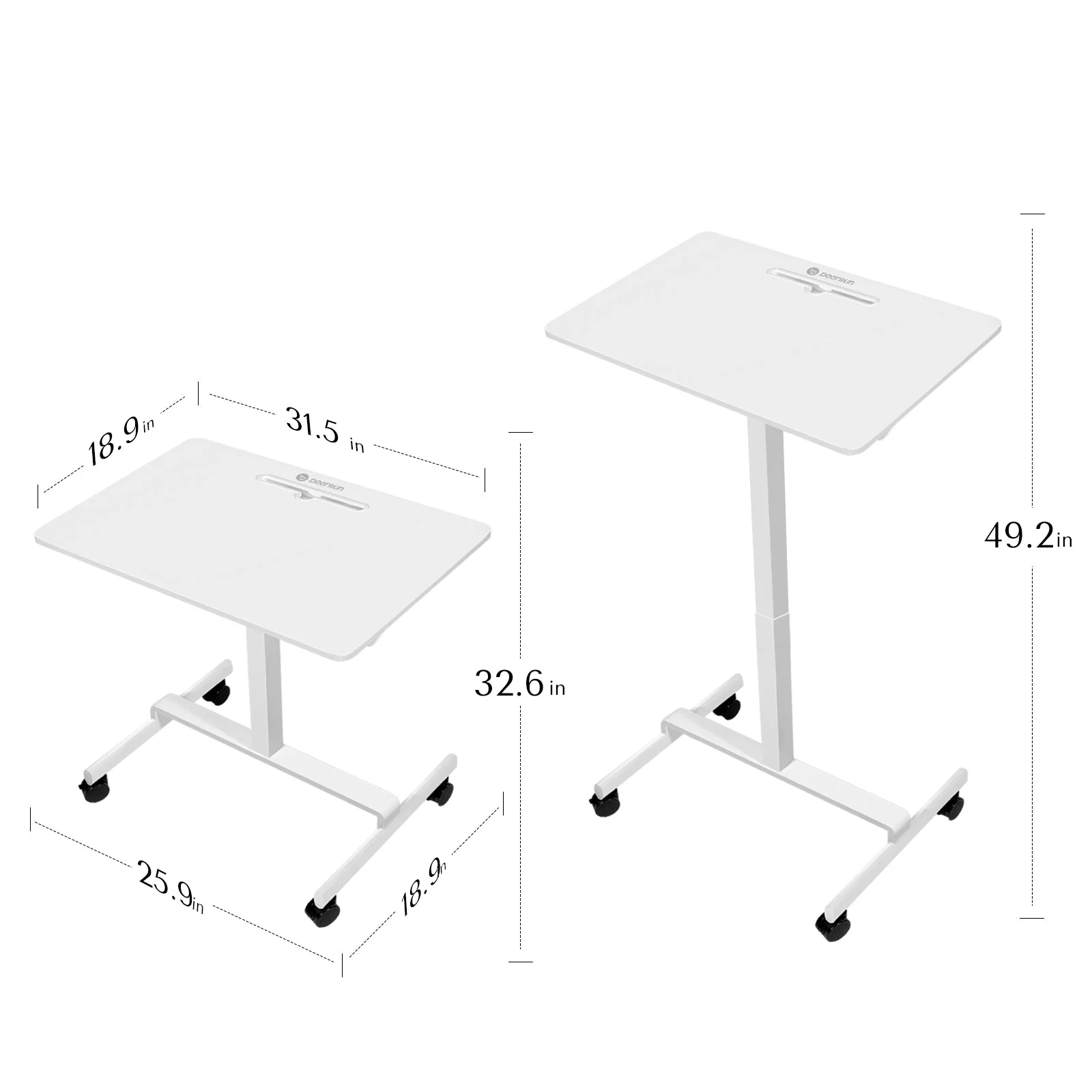 DeerRun Q1 Urban Mini loopband voor onder het bureau met afstandsbediening