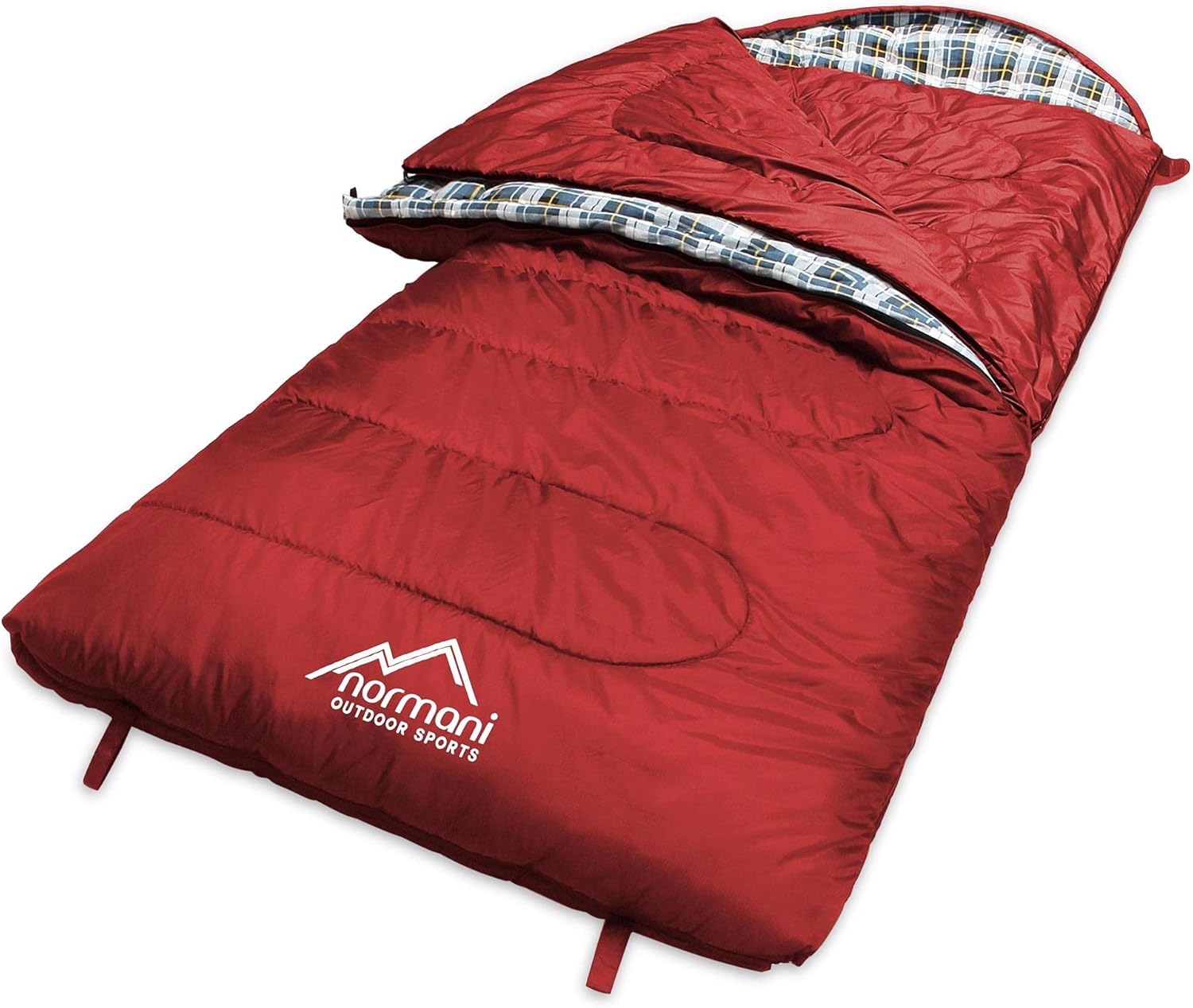 normani 4-in-1-Funktion Extrem Outdoor Schlafsack 'Antarctica' aus Nylon Rip-Stop mit 500 + 250 g/m² Hollow Fiber Füllung 220 x 90 cm