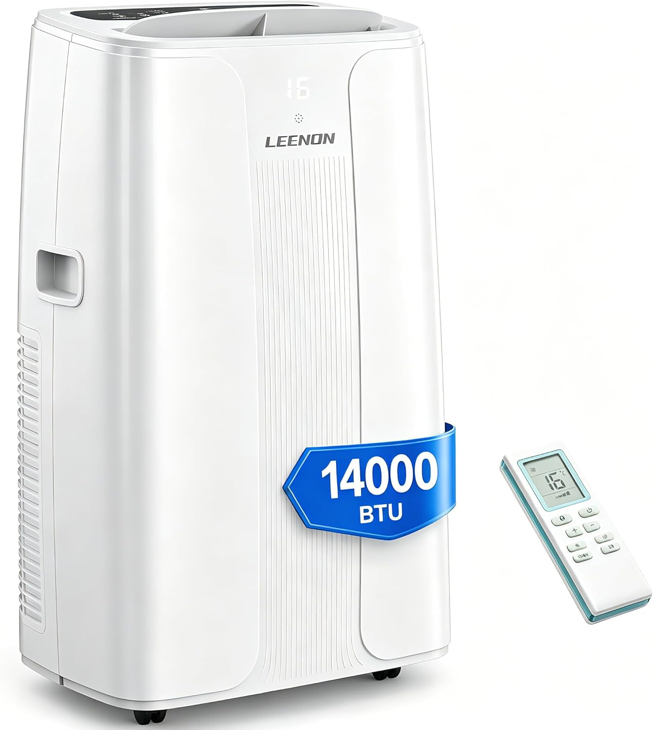 LEENON 14000 BTU Klimaanlage Mobil Klimagerät, 4 in 1 Kühlen Entfeuchten Lüftermodus Schlafmodus, Mobile Klima mit Abluftschlauch, Fernbedienung/24h Timer, Auto-Swing Air Conditioner, Für bis 50m²