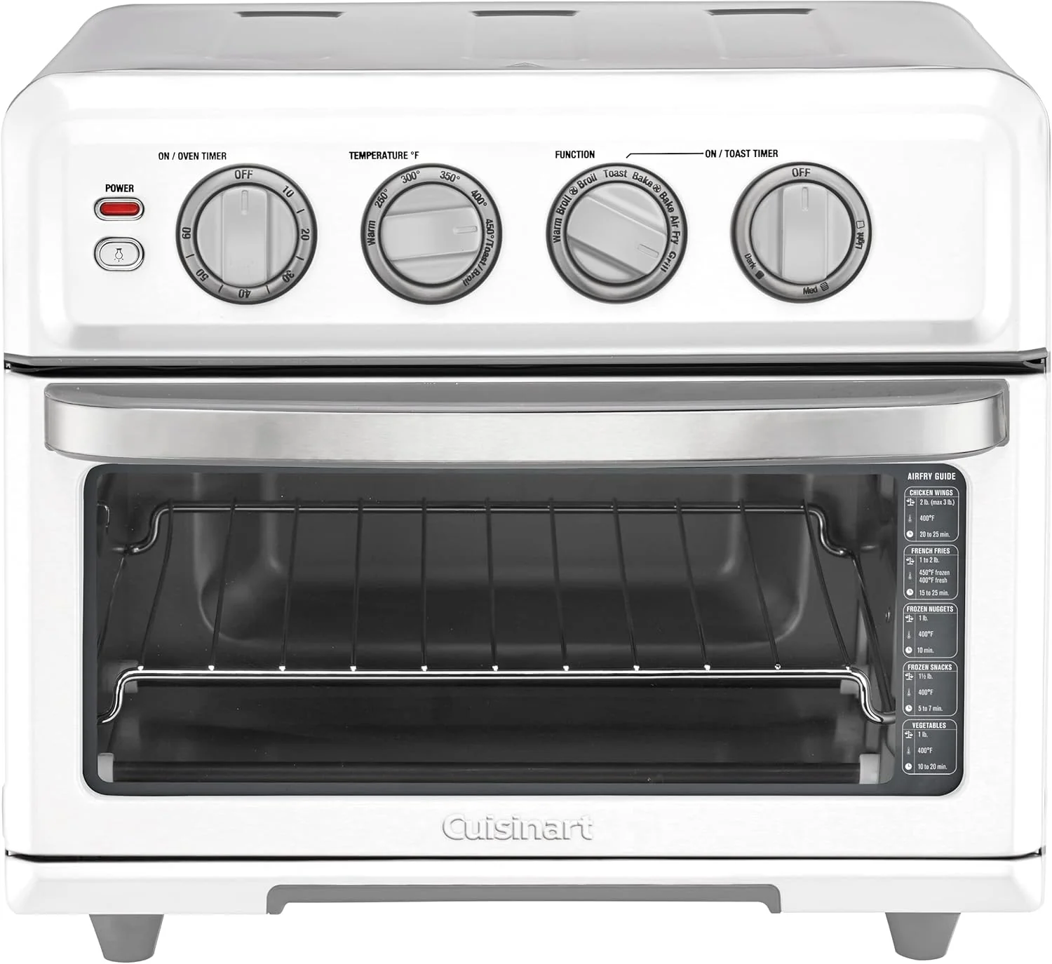 Cuisinart Air Fryer Toaster Oven with Grill. 1800W 8-1 Air Fryer Oven with Bake