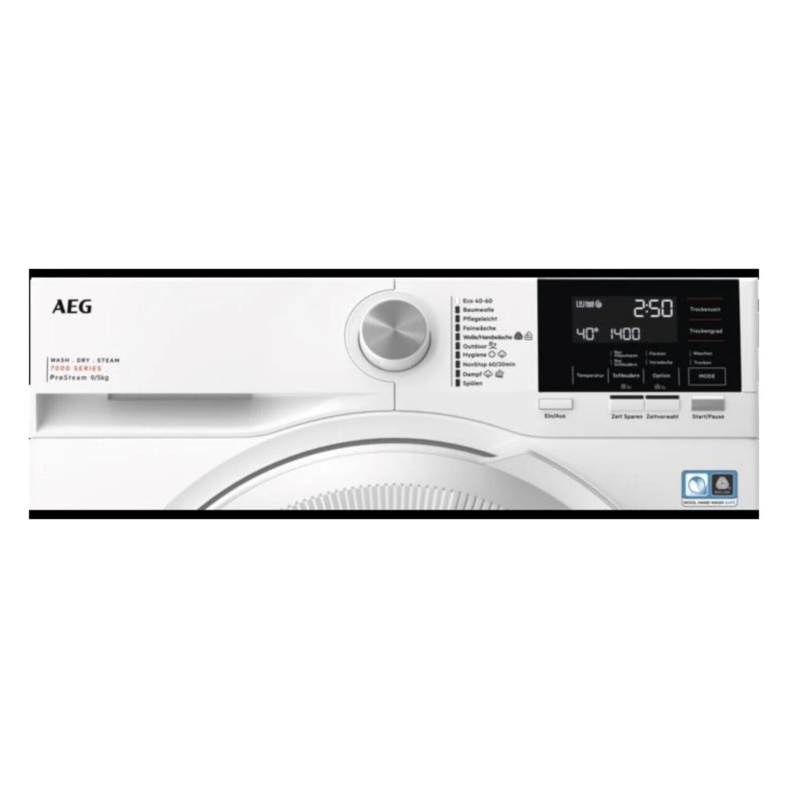 AEG Series 7000 LWR7G60690 was-droogcombinatie vrijstaand, frontlader, wit