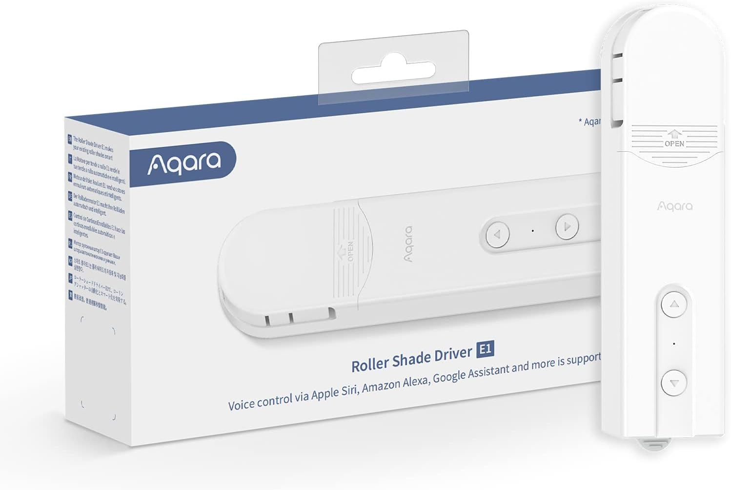 Aqara E1 Smart Roller Shade Motor with App & Voice Control, Zigbee & HomeKit Compatible