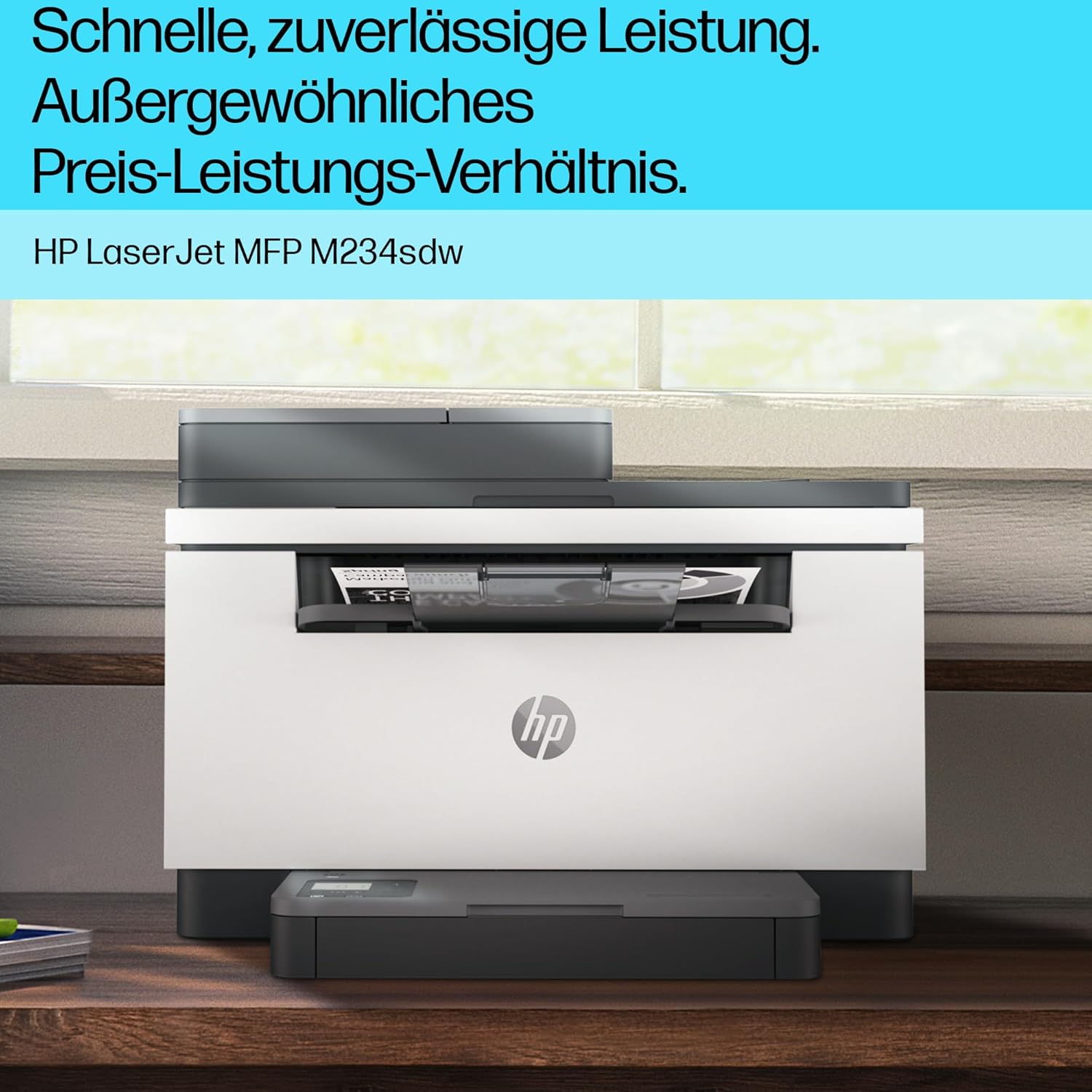 HP LaserJet MFP M235sdw Multifunktions-Laserdrucker Schwarzweiß, Drucken, Kopieren, Scannen, Automat.beidseitiger Druck, Dual-Band Wi-Fi, USB, LAN, HP Smart App, Intelligente Benutzeroberfläche