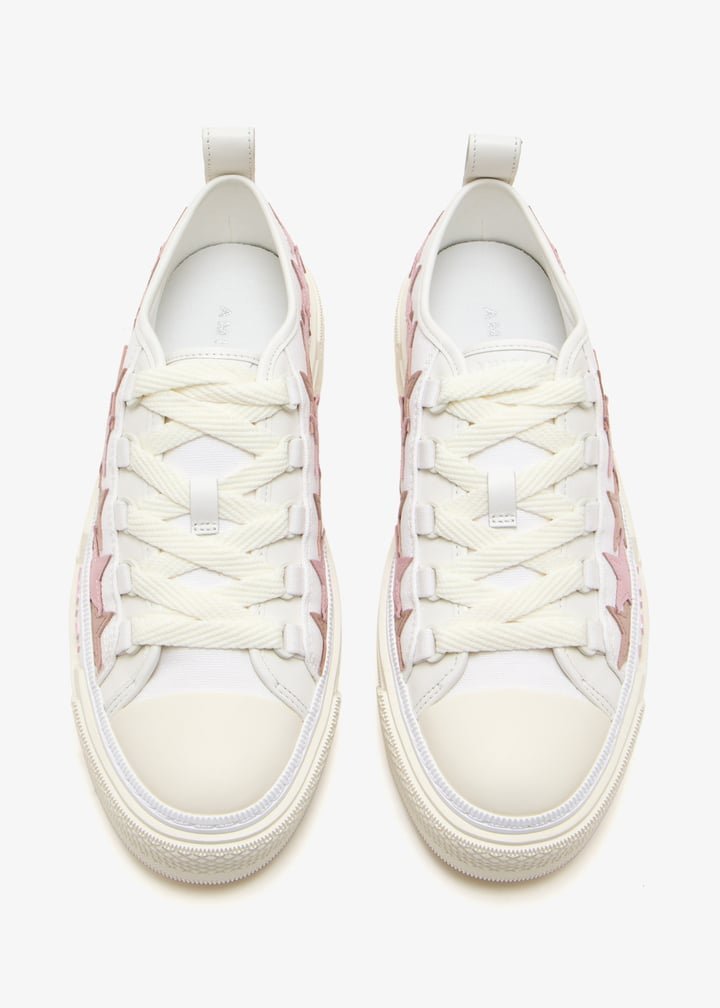 AMIRI White & Pink Stars Court Low Sneakers