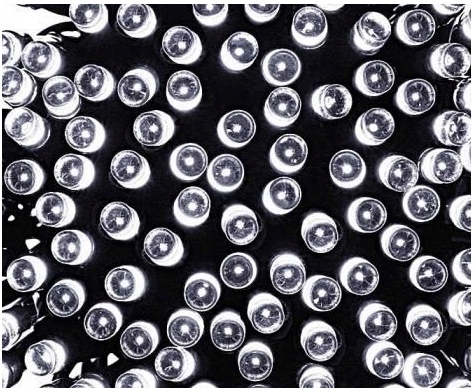 LAMPKI CHOINKOWE 500 LED ZIMNY BIAŁY BIAŁE WEWNĘTRZNE ZEWNĘTRZNE