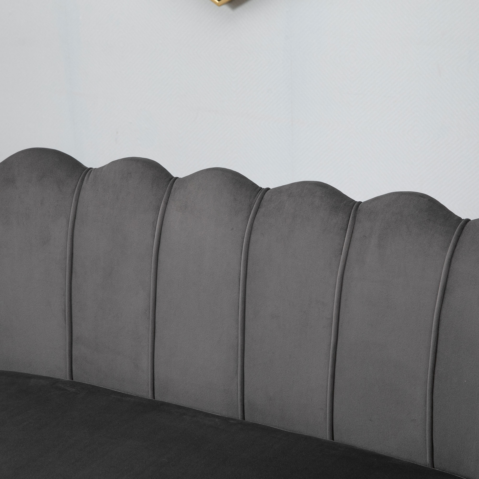 2-zitsbank bank sofa fluweel velvet touch velours look