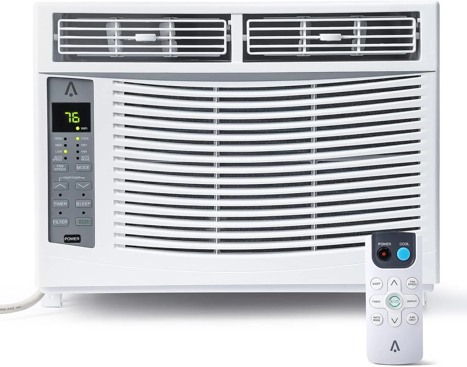 8000 BTU Window Air Conditioner with WiFi, Window AC Unit 110-115V Cools Up to 350 Sq. Ft