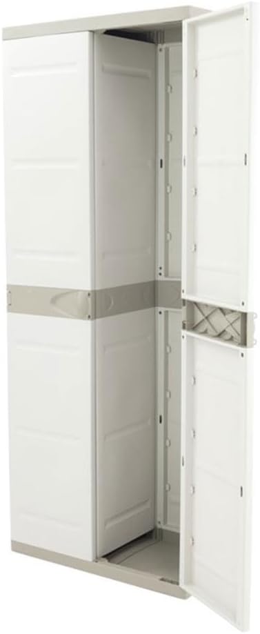 Plastiken Titanium Cabinets, Plastic, Beige, 70x44x176 cm