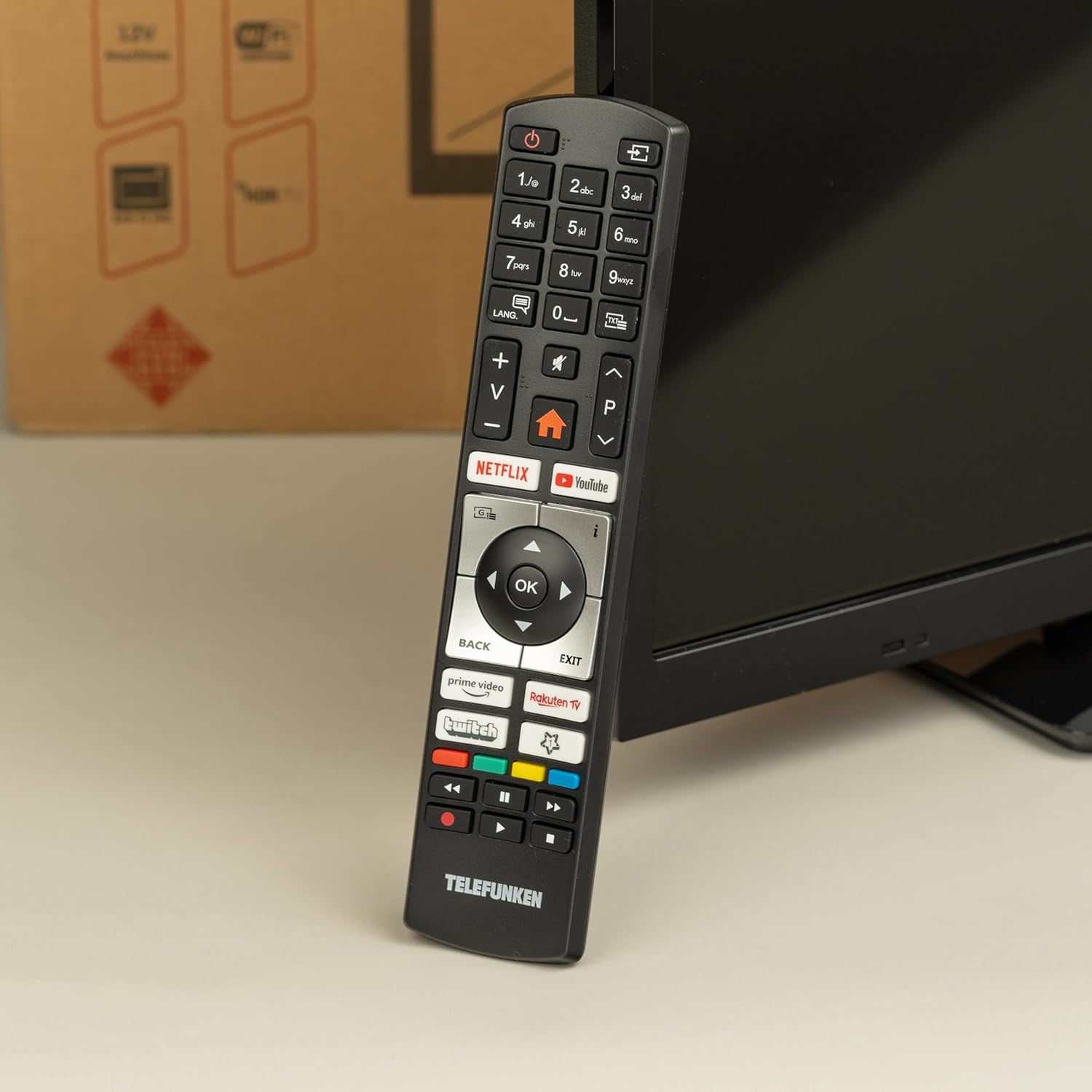 TELEFUNKEN T24X820 Mobile - HD Smart TV 24 Zoll / 60 cm, Triple-Tuner DVB-S2/T2/C (Kabel/Satellit/Terrestrisch) & Streaming, 12/230 Volt, Wi-Fi, HDMI für Wohnmobile/Wohnwagen/LKW/Boot & Zuhause