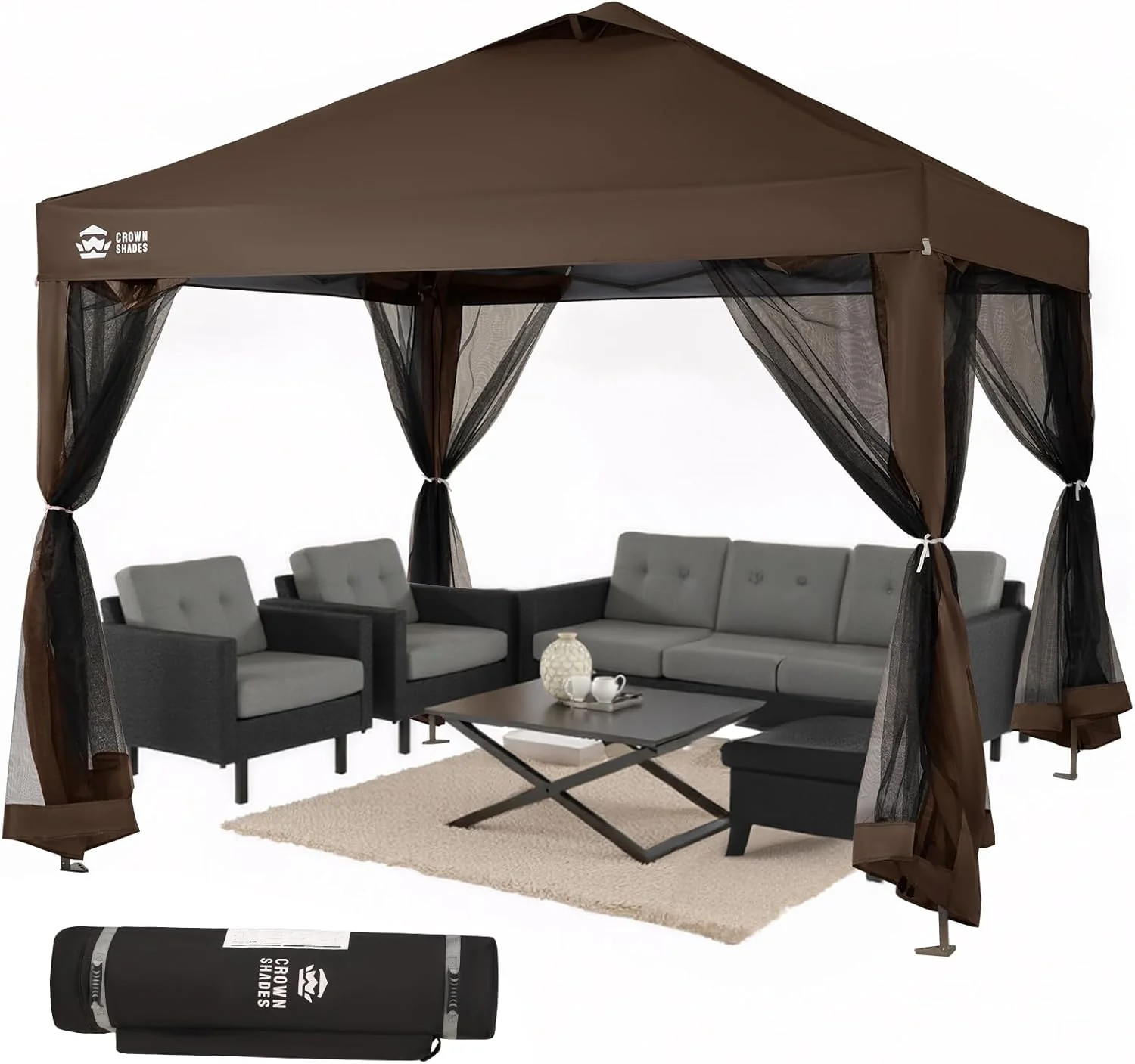 CROWN SHADES 13x13 Pop Up Gazebo, Canopy Tent, Gazebos on Clearance