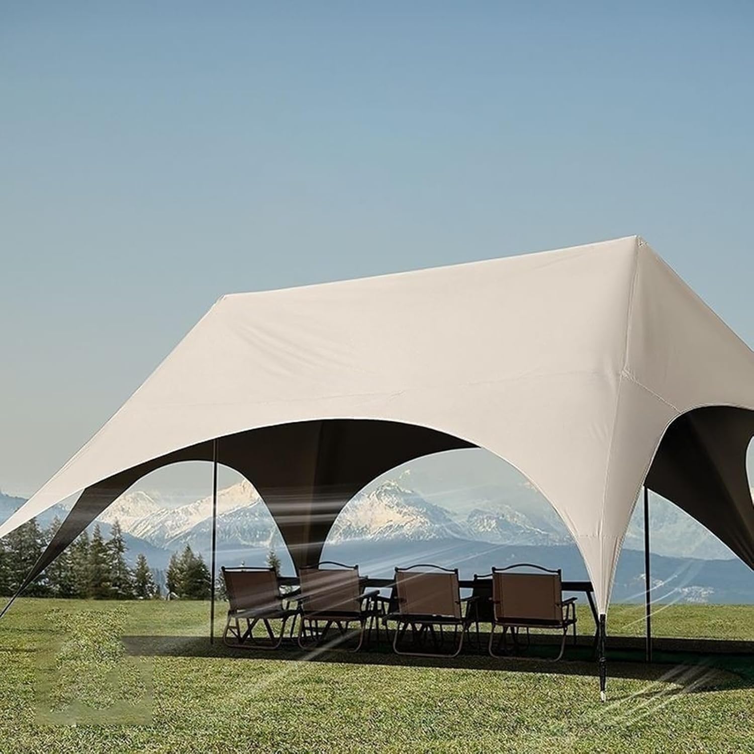 , Baldachin für den Außenbereich, einfache Konfiguration des faltbaren Pavillons, robuster Sonnenschutz für Hinterhof, Terrasse, Picknick, Rasen, Pool, Grill, Camping und Veranstaltungen