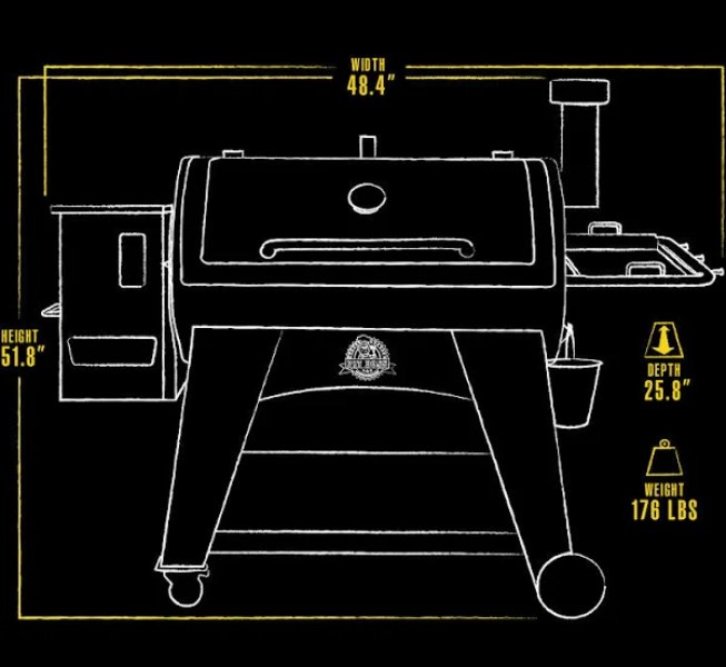 Pit Boss Austin XL 1000 Sq in Pellet Grill with Flame Broiler and Cooking Probe