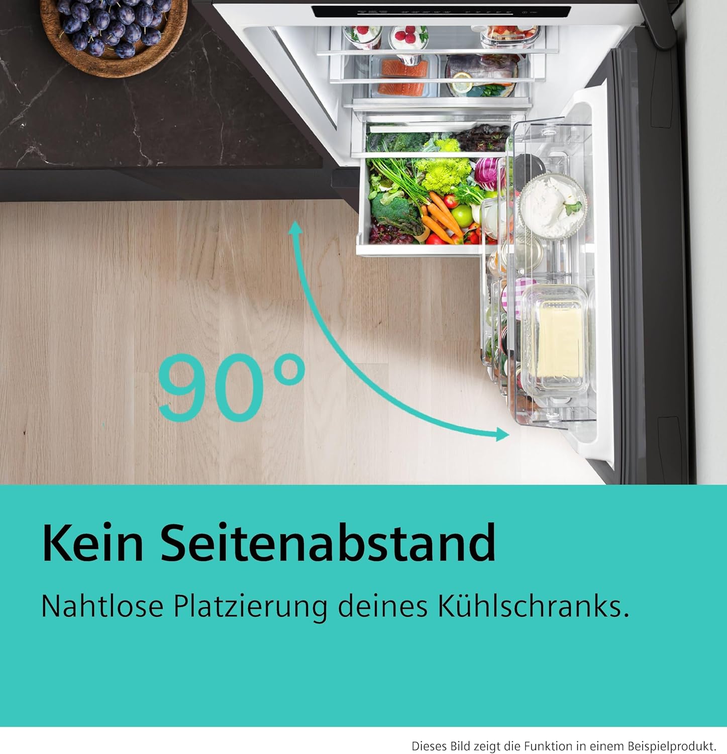 Siemens iQ300 Freistehende XXL Kühl-Gefrier-Kombination 203 x 70 cm, KG49NVXCG, 311 L Kühlen & 129 L Gefrieren, Total noFrost, Nahtlose Platzierung, hyperFresh 0ºC, antiFingerprint schwarzer Stahl
