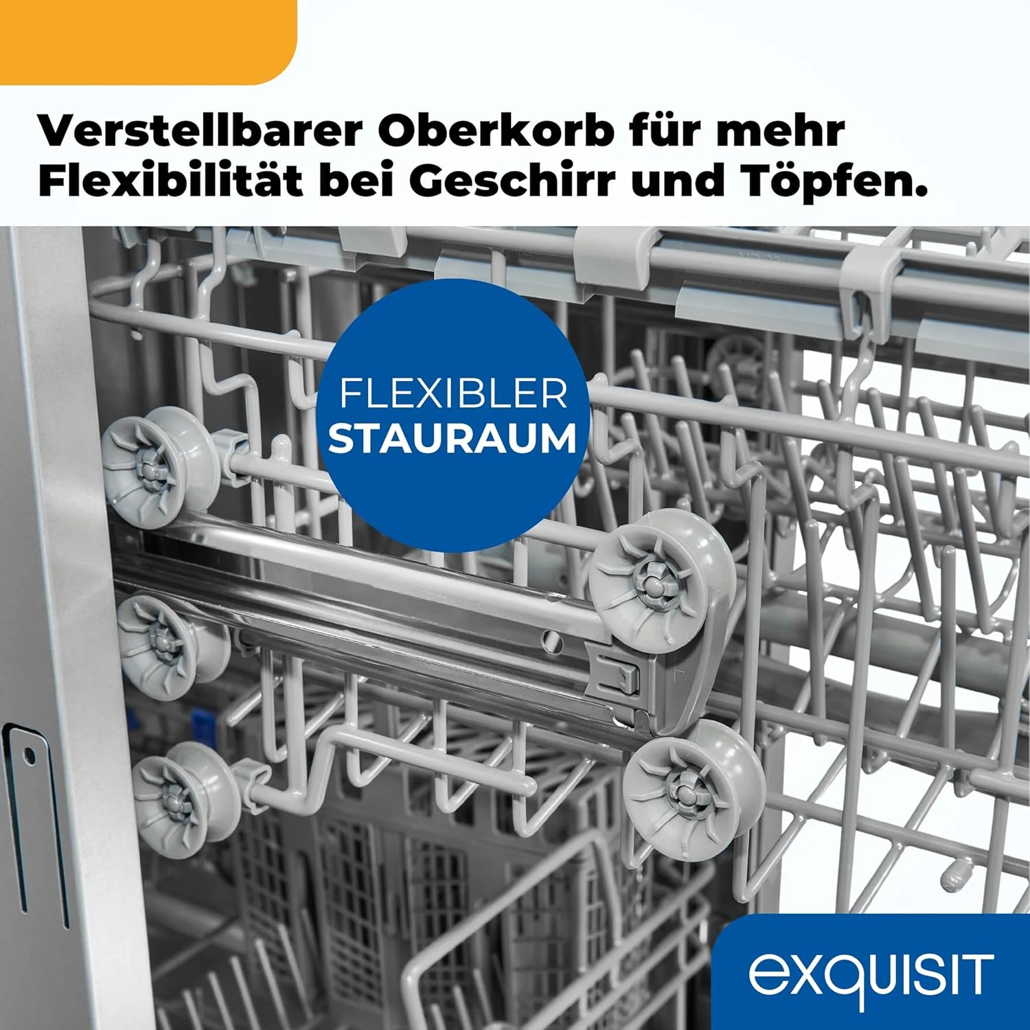 Exquisit Geschirrsp��ler, 9 Ma?gedecke, Sp��lmaschine 45 cm, Power+, ECO-Modus, Geschirrsp��ler 45 cm, GSP59109-030E silber