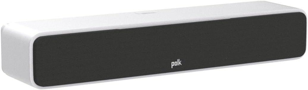 Polk Audio SIGS35CELWT Signature Elite ES35 middenluidspreker, slanke, hogeresolutie middenluidspreker, Hi-Res-gecertificeerd, Dolby Atmos- en DTS:X-compatibel, wit