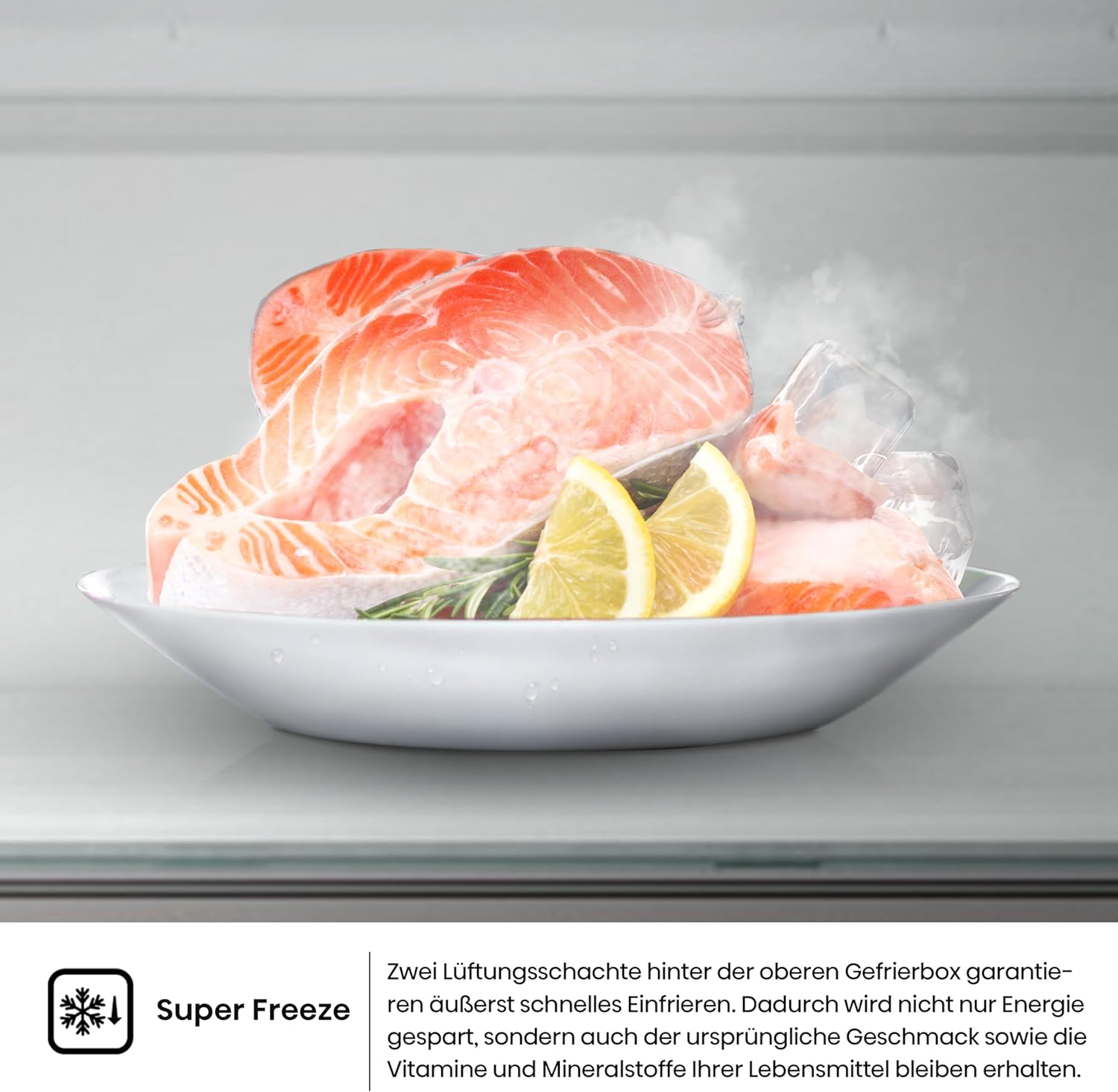 Hisense RB327N4AD2 Kühl-Gefrierkombination/ NoFrostPlus/ Multiflow 360°/ HolidayMode/ FreshZone/ 182,4 cm/ Kühlteil 171 l/ Gefrierteil 85 l/ 41 dB/ 287 kWh/ Jahr/ Edelstahl-Look