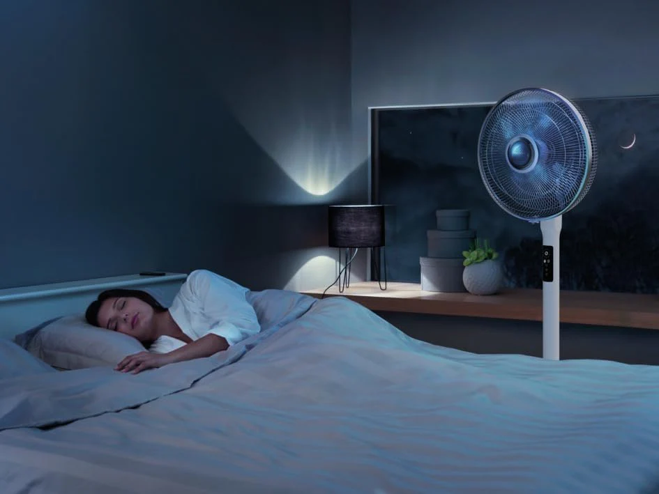 Rowenta VU5870 Statiefventilator Turbo Silence Extreme+ | Afstandsbediening | 5 snelheden | Automatische uitschakeling | Timer | Automatische oscillatie | In hoogte verstelbaar, Wit