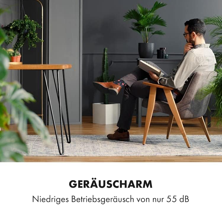 Klarstein Mobile Klimaanlage mit Abluftschlauch, 4-in-1 Klimagerät, Ventilator, Luftentfeuchter & Nachtmodus, Kleine & Portable Klimaanlage für Wohnung & Büro, Niedriger Verbrauch, 14000BTU