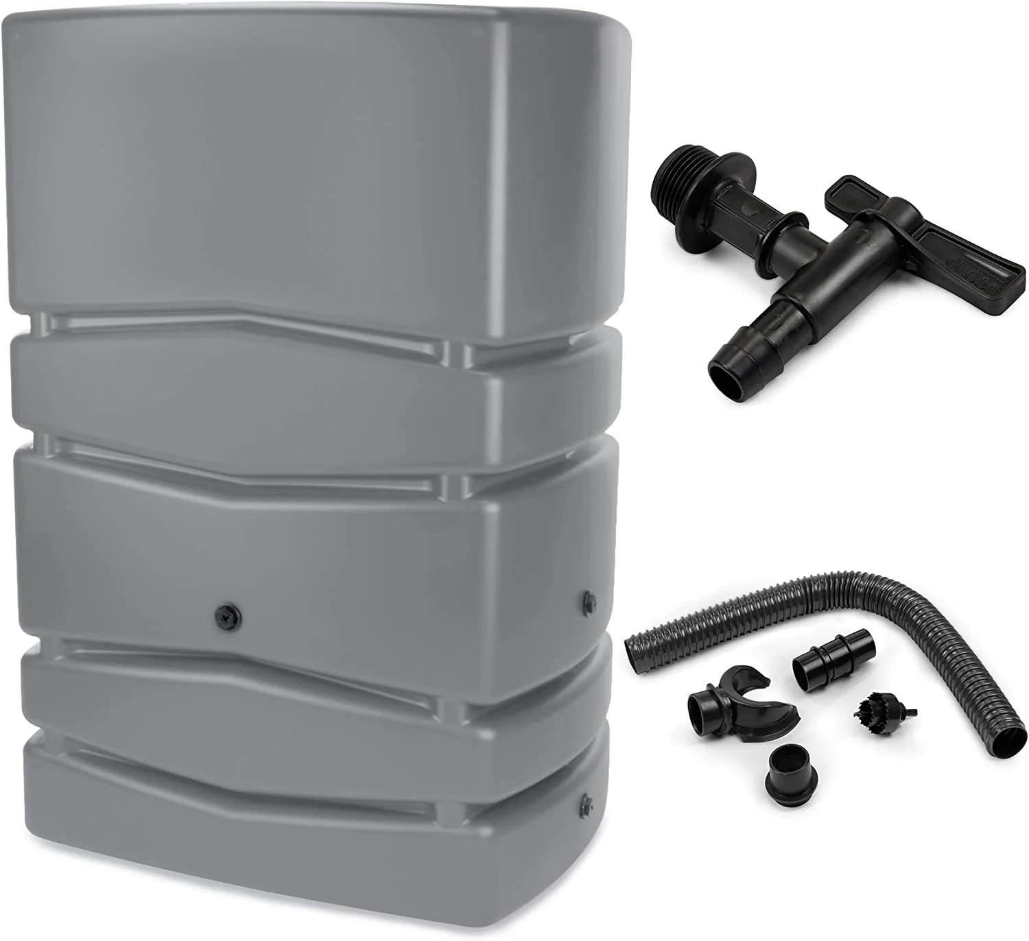 Regenwatertank, Regenwatercontainer Modern Can, Regenvat, Grijs 450L