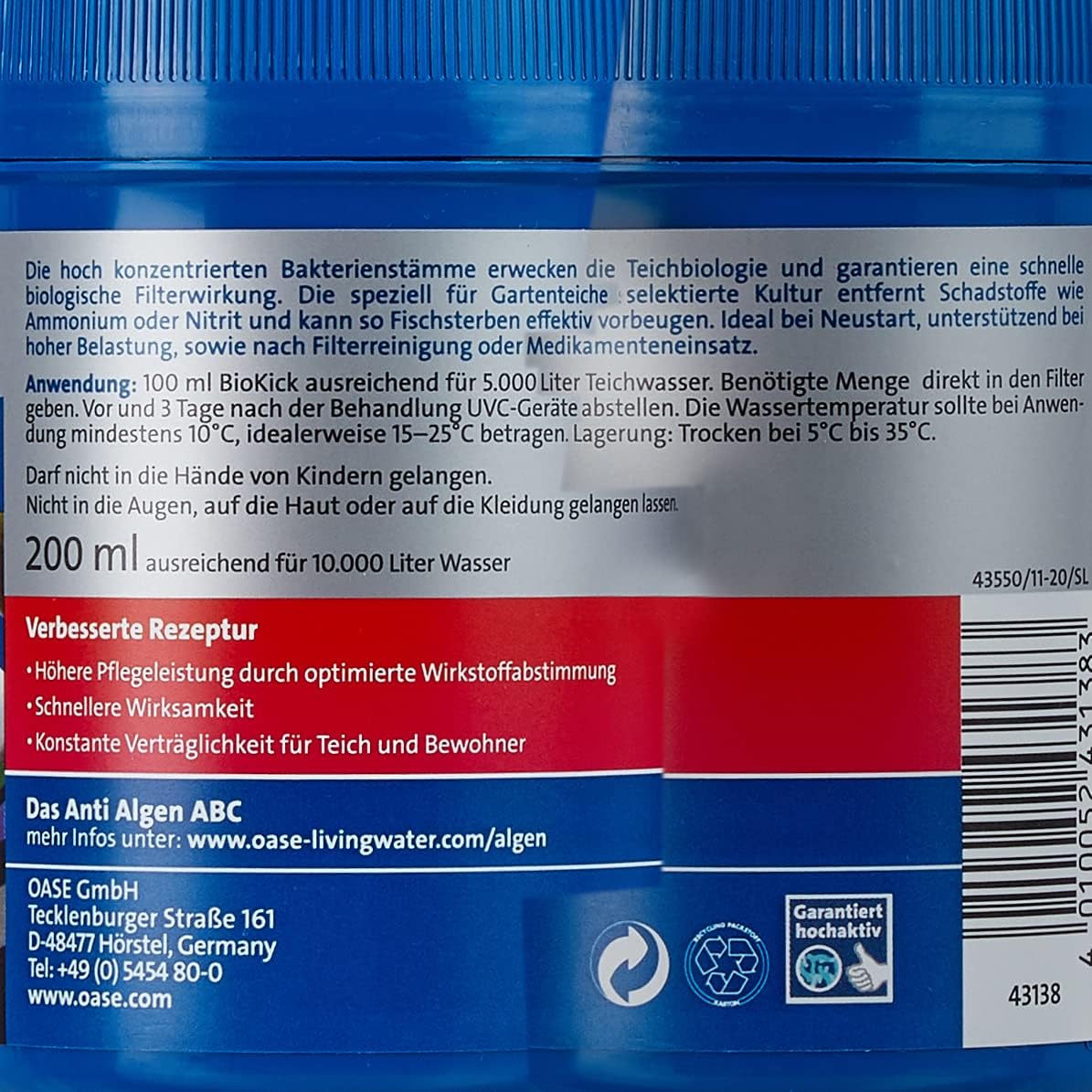 OASE 50499 Druckfilter BioPress Set 4000, Teichfilter Filterset zur effektiven und raschen Algenbekäpfung, Komplettset inkl Filterpumpe und UVC Klärer