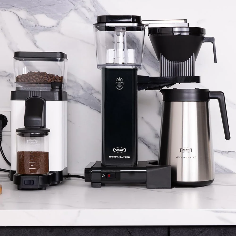 Moccamaster KBGT, filterkoffiezetapparaat met thermoskan, filterkoffiezetapparaat, Off-White, 1.25L