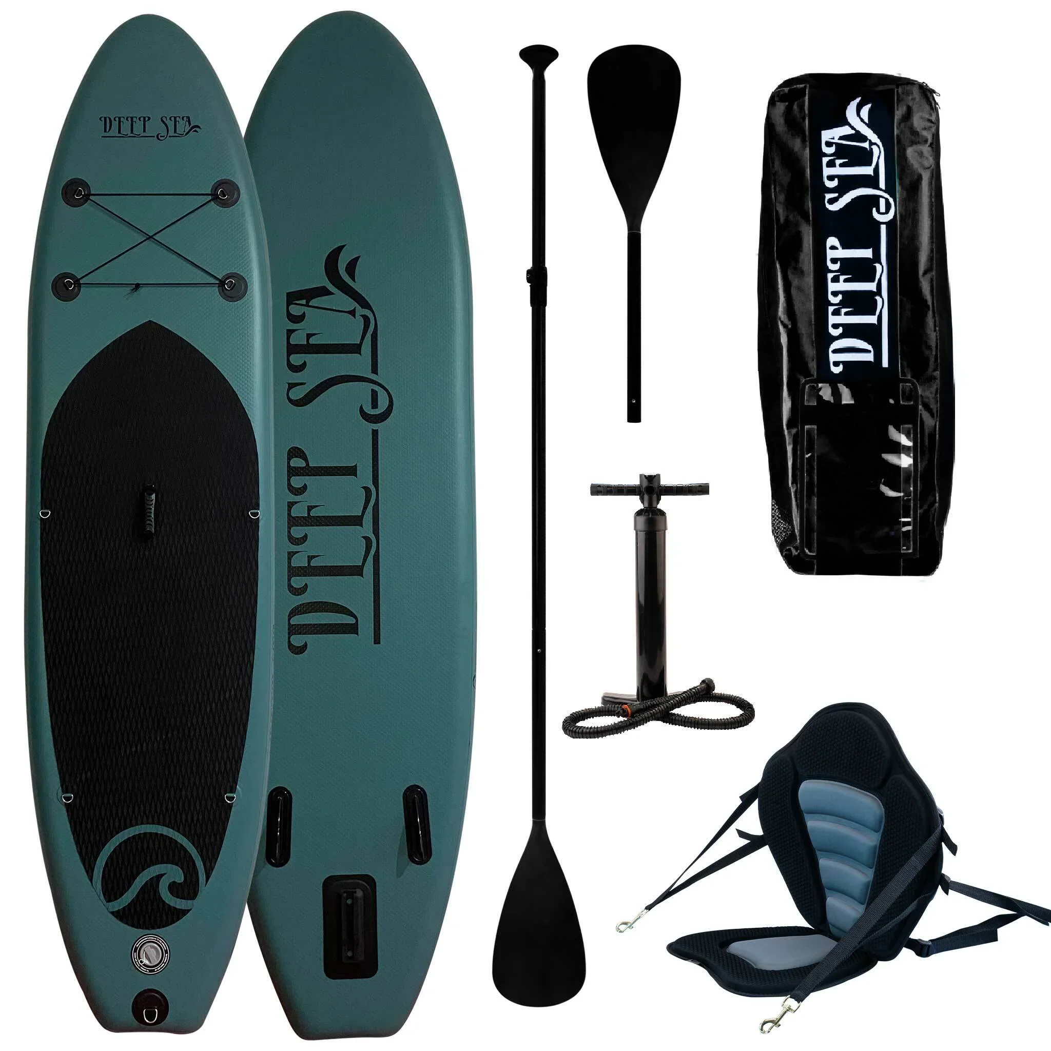 Deep Sea SUP Board Set Kayak Pro 300cm, groen