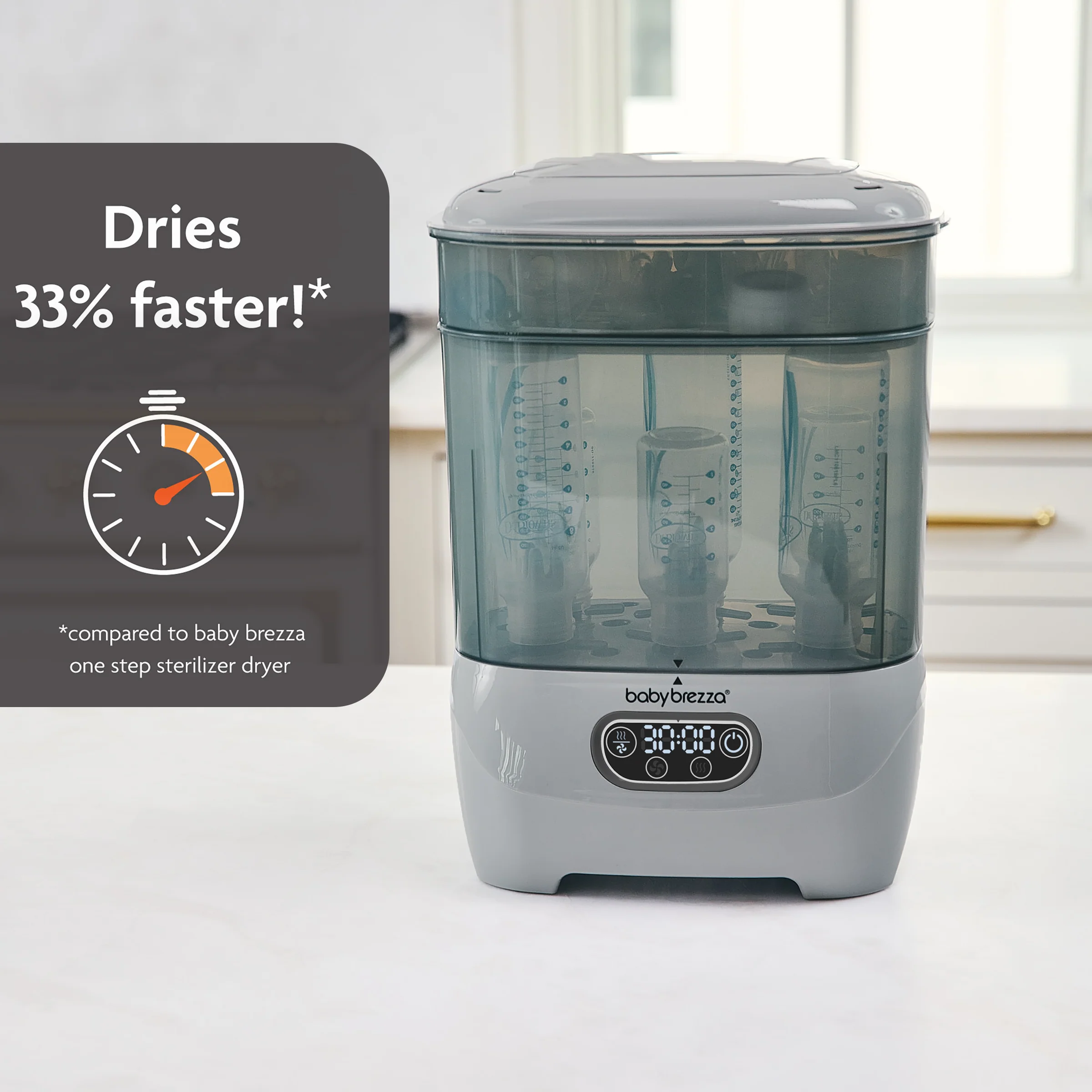 One Step? Babyfles Sterilisator en Droger Geavanceerd - Elektrische Stoomsterilisator met HEPA-filter