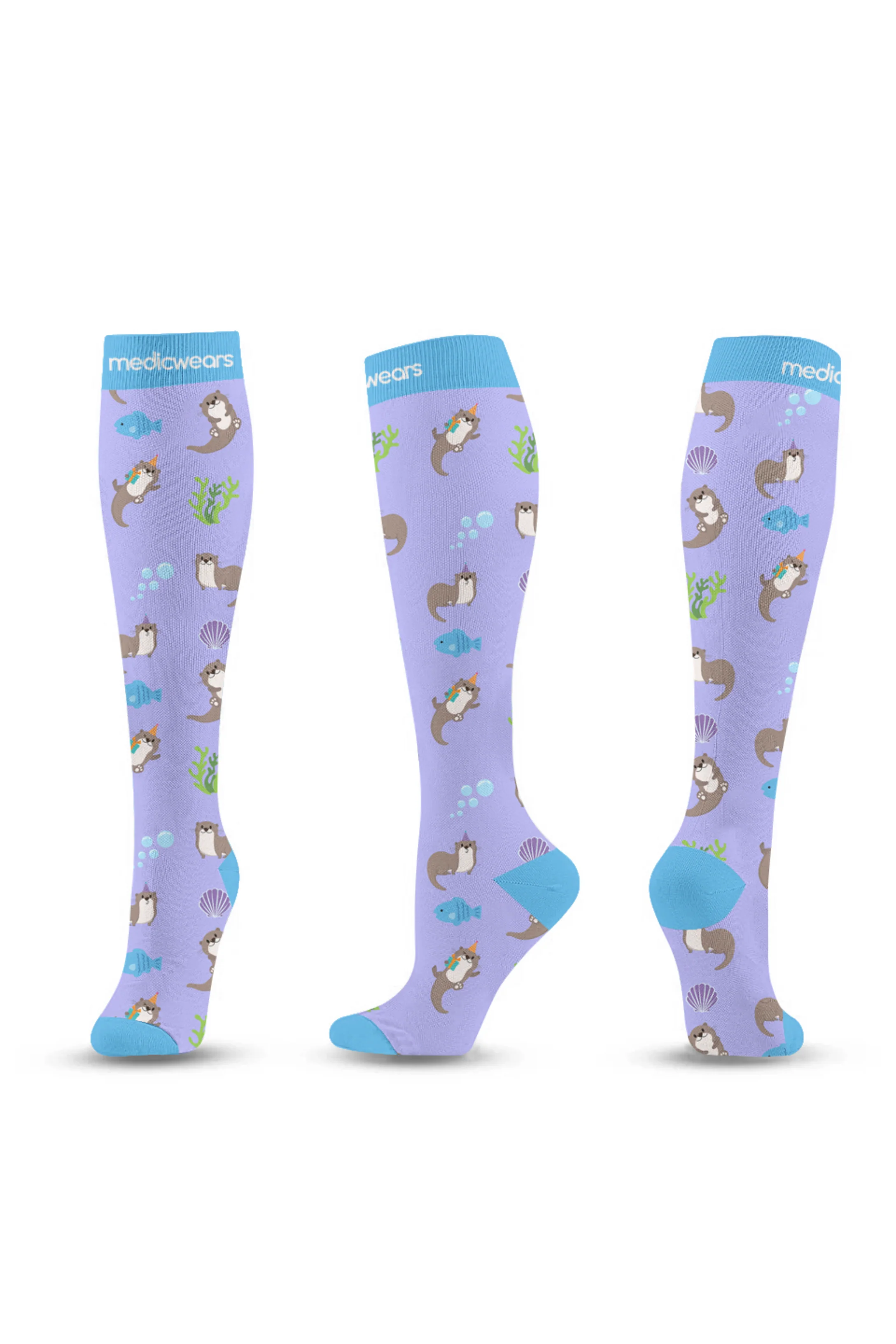 Cheerful Otters Compression Socks