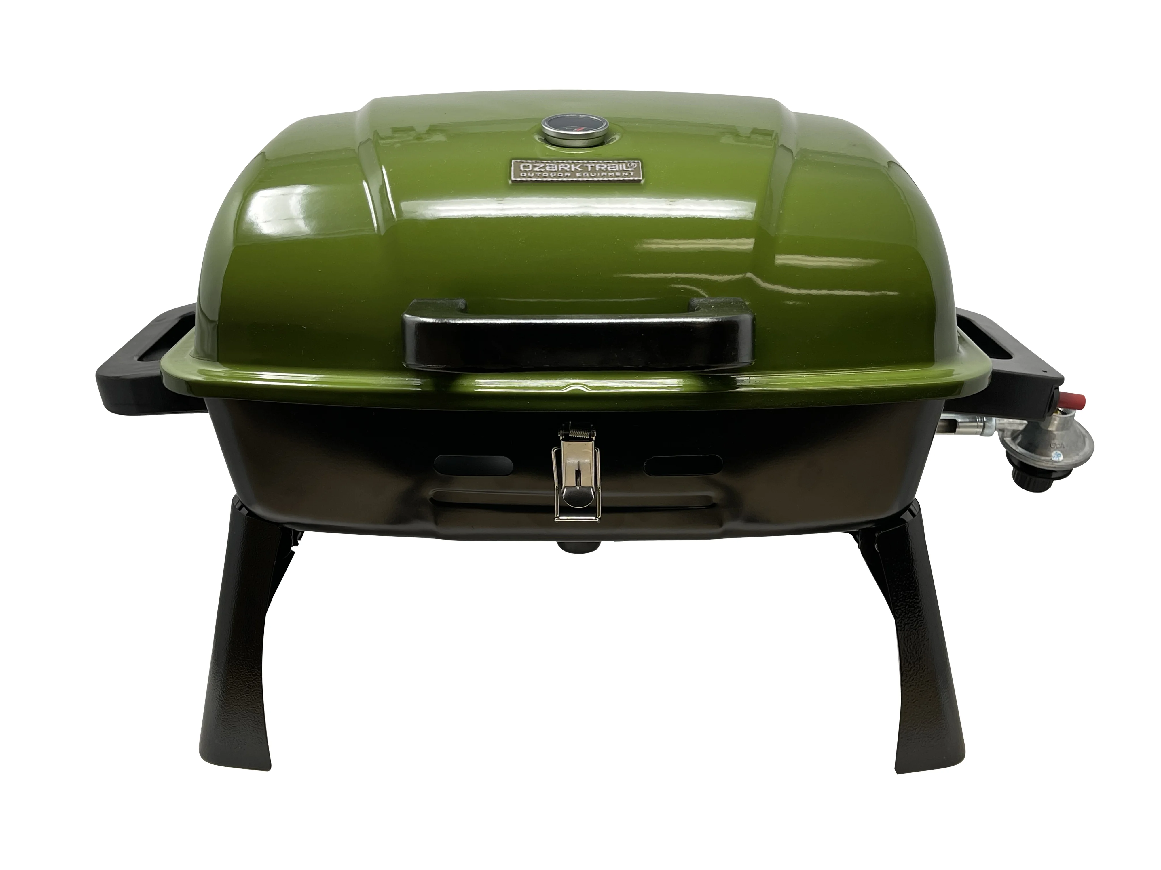 Draagbare Ozark Trail propaanbarbecue met 1 brander en verwisselbare grillplaat