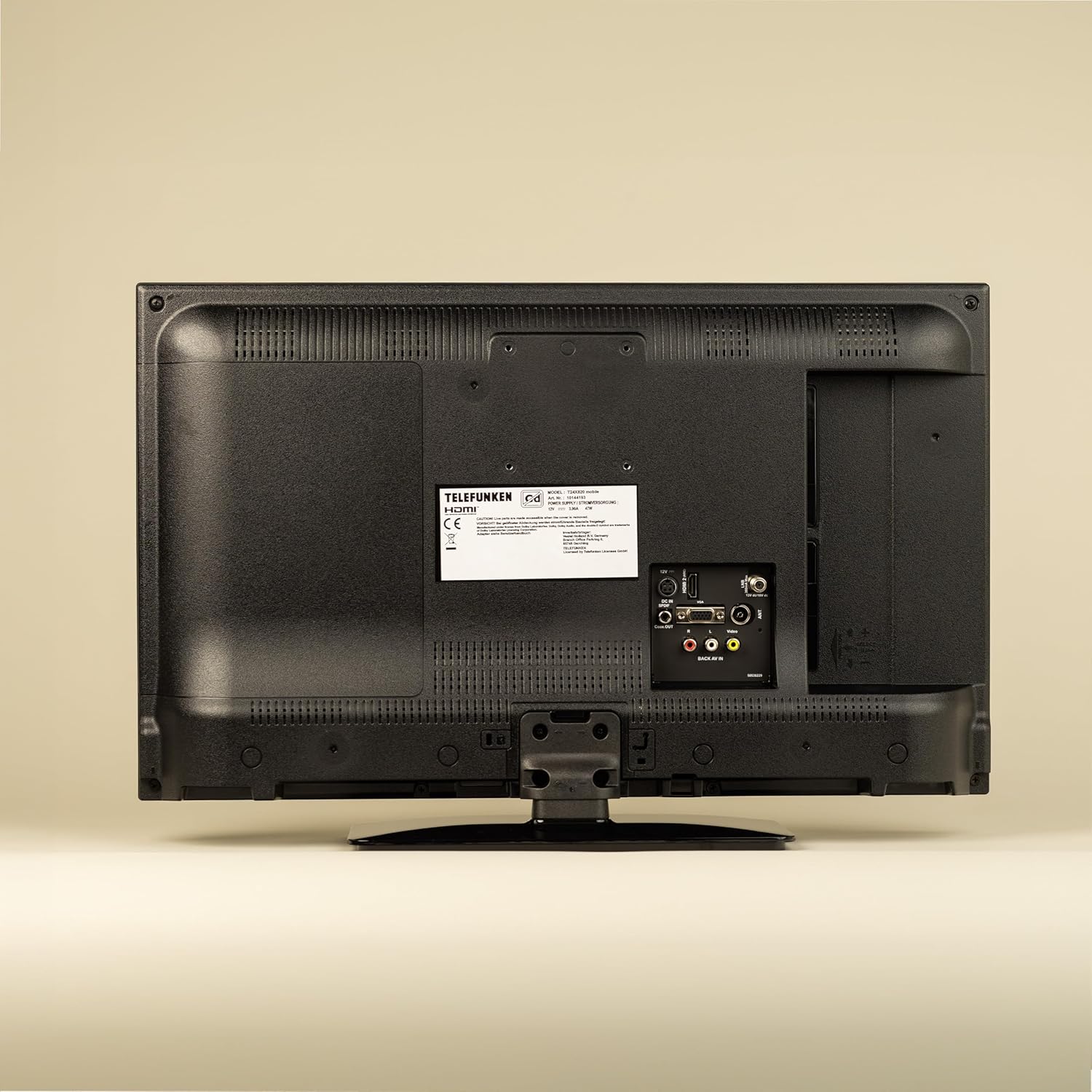 TELEFUNKEN T24X820 Mobile - HD Smart TV 24 Zoll / 60 cm, Triple-Tuner DVB-S2/T2/C (Kabel/Satellit/Terrestrisch) & Streaming, 12/230 Volt, Wi-Fi, HDMI für Wohnmobile/Wohnwagen/LKW/Boot & Zuhause