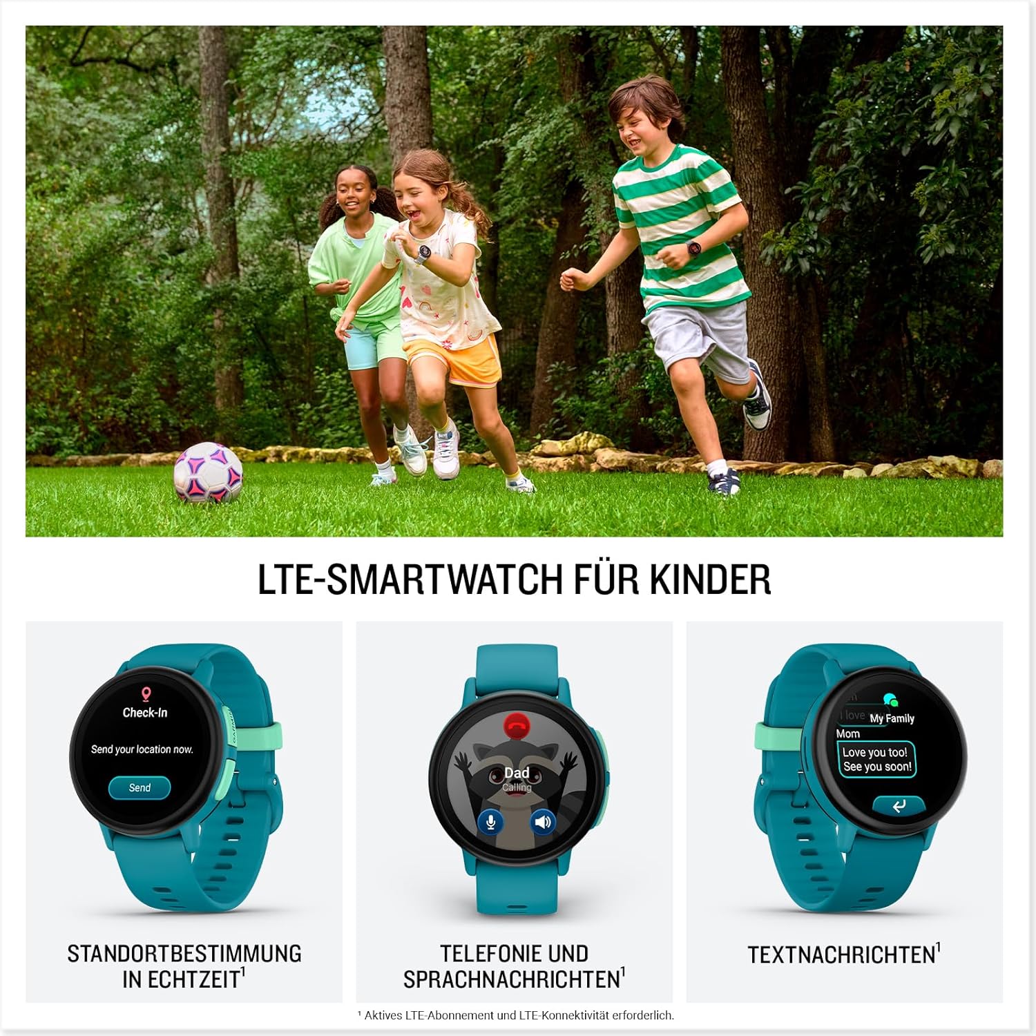 Bounce 2 (43mm) - LTE Smartwatch für Kinder, 1,2