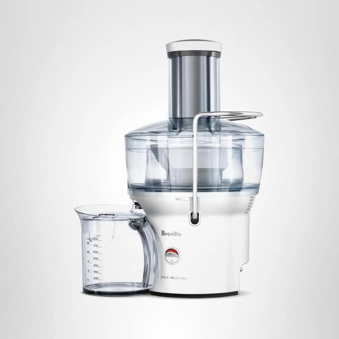 Breville BJE200XL Juice Fountain Compact Centrifugal Machine 25 fl oz Silver