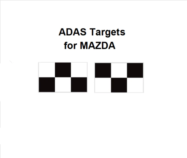 Mazda type 1 ADAS calibration target boards - DIGITAL PATTERNS ONLY