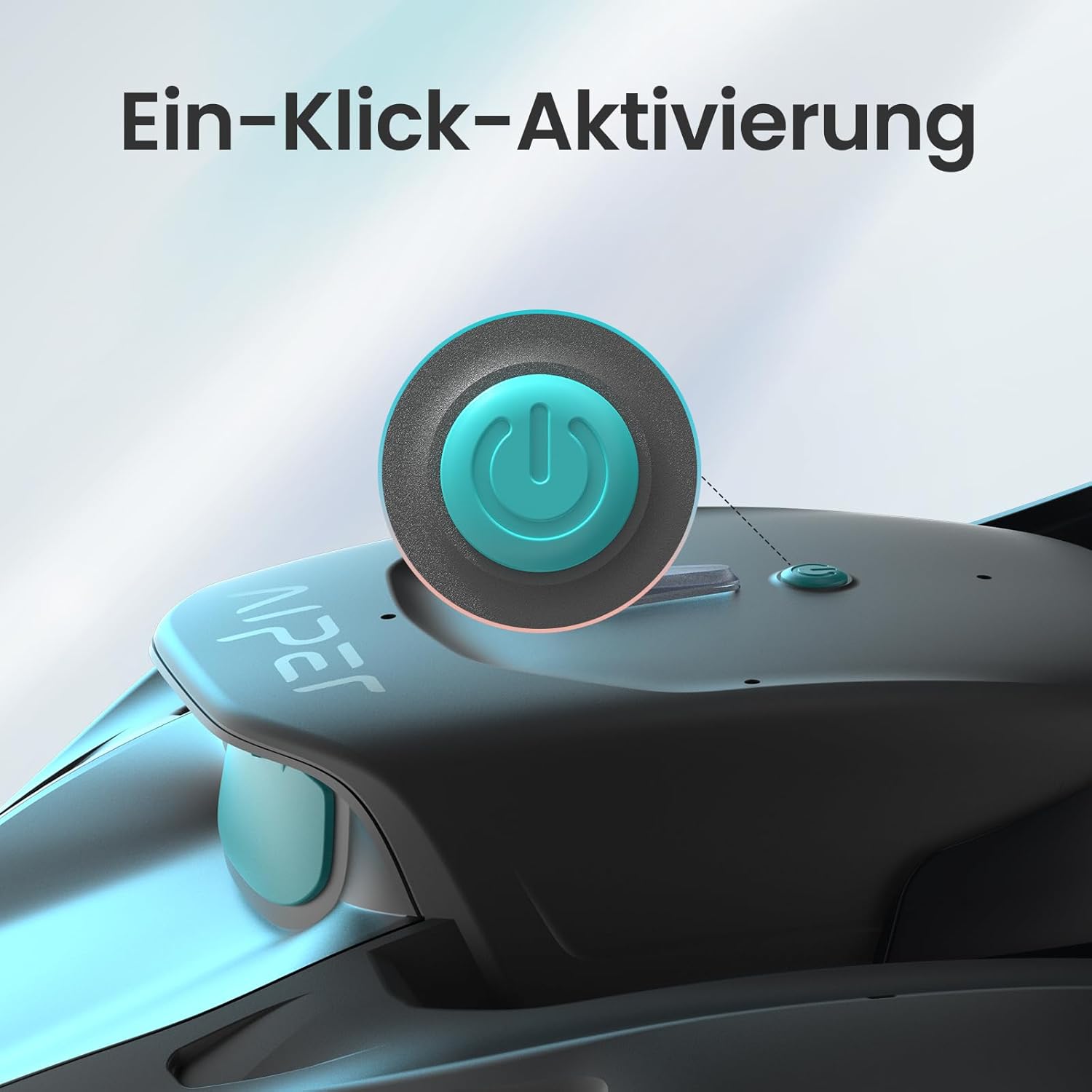 AIPER Seagull 800B Kabelloser Poolroboter, Selbstparkende Technologie, 90 Min Akkulaufzeit, Starke Saugkraft, LED-Anzeige, Ideal für Aufstellpools bis zu 80 m²