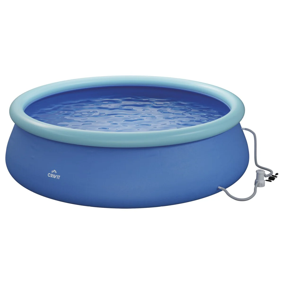 CRIVIT Quick-up-zwembad, ? 300 x H 76 cm, incl. filterpomp - B-keus als nieuw