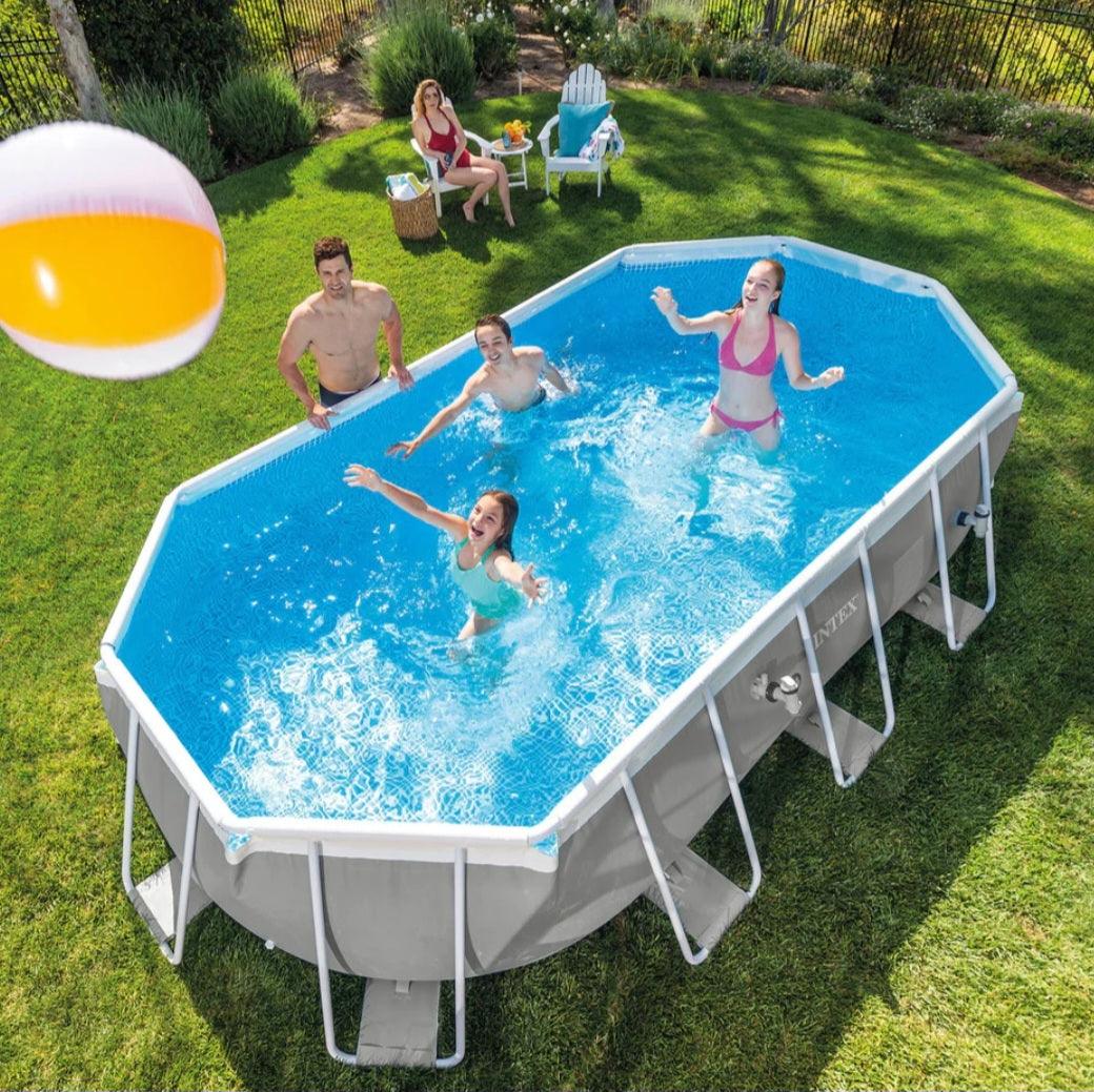 Intex Prism Frame? Ovaal Zwembad Set 16,6 x 9 voet x 48 inch Boven Grond