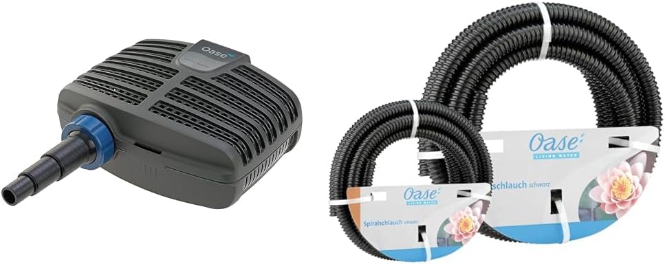 OASE 51096 Filter und Bachlaufpumpe AquaMax Eco Classic 5500, 5300 l/h F?rderleistung, energiesparende Bachlaufpumpe, Teichpumpe, Filter, Pumpe, Bachlauf, Dunkelgrau