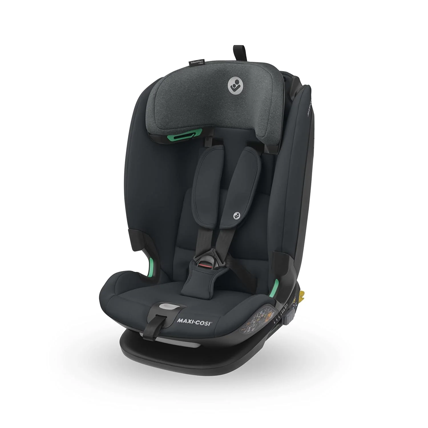 Maxi-Cosi Titan Plus i-Size, mitwachsender Kinderautositz, 15 Monat-12 Jahre (76-150 cm), G-CELL-Seitenaufprallschutz, 4 Liegepositionen, weiche Schaumstoffpolster in Kopfst��tze, Authentic Graphite
