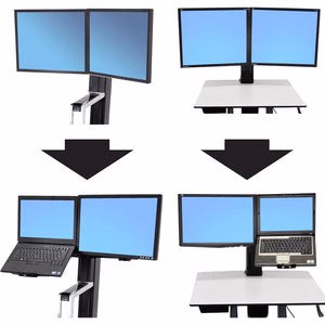 Ergotron WorkFit Conversiekit - Dual naar LCD en Laptop