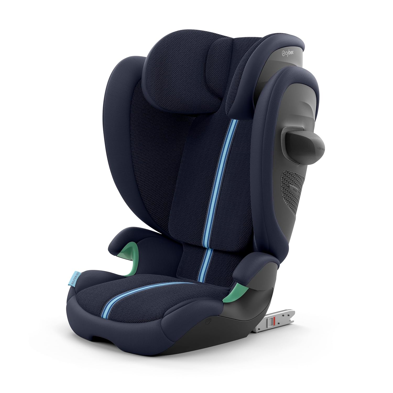 CYBEX Gold Kinder-Autositz Solution G i-Fix, Für Autos mit und ohne ISOFIX, Ab ca. 3 bis 12 Jahre (100 - 150 cm), Ab ca. 15 bis 50 kg, Lava Grey