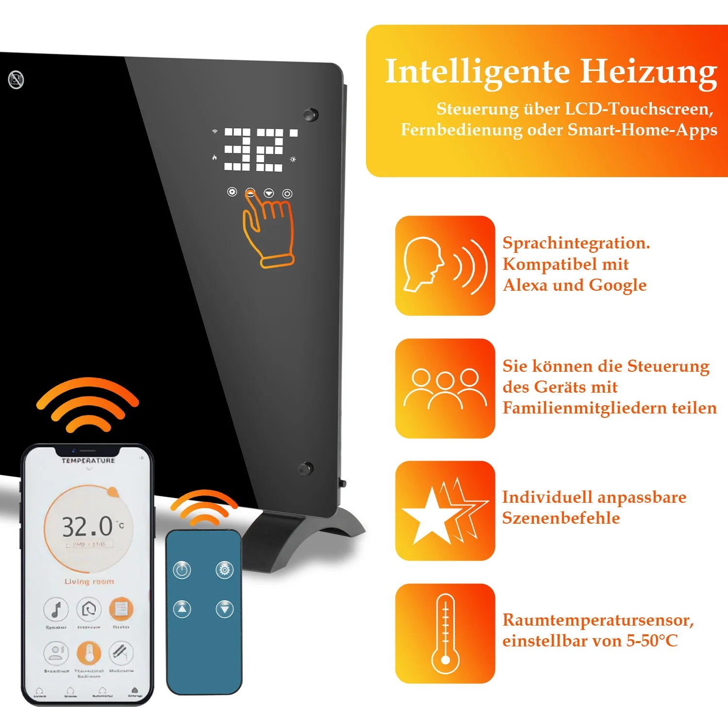 Sonnewelt Infrarotheizung Elektroheizung 2000W