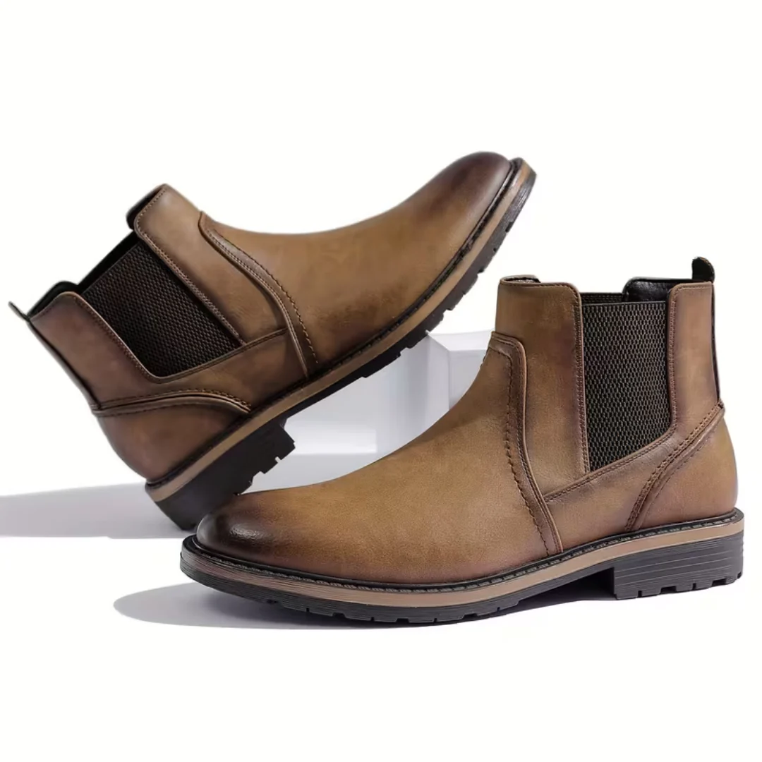 Men��s Tan Chelsea Boots �C Contrast Sole